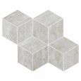 PRESTIGIO TRAVERTINO GRIGIO GLOSSY MOSAIC CUBE RECTIFIED  30,4x35,2 - REFIN  OO32 REFIN - 1