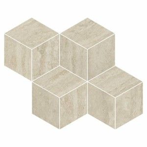 PRESTIGIO TRAVERTINO BEIGE SOFT MOSAIQUE CUBE RECTIFIEE  30,4x35,2 - REFIN  OO33 REFIN - 1