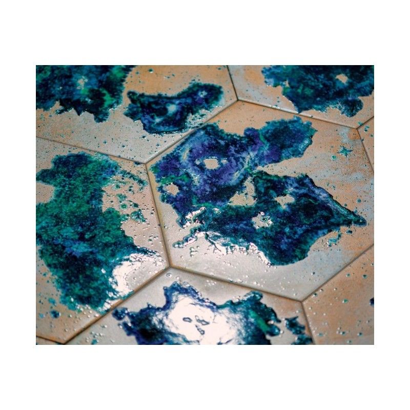 HUTTON RAKU DECOR HEXAGON 25X29 - Apavisa APAVISA - 1