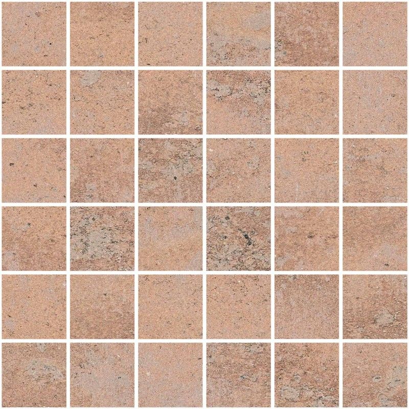 HUTTON ROSSO NATURAL MOSAICO 5X5 29,75X29,75/ - Apavisa APAVISA - 1