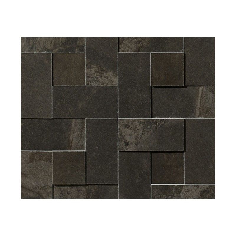 MATERIA BLACK NATURAL MOSAICO BRICK 29,75X29,75 - Apavisa APAVISA - 1