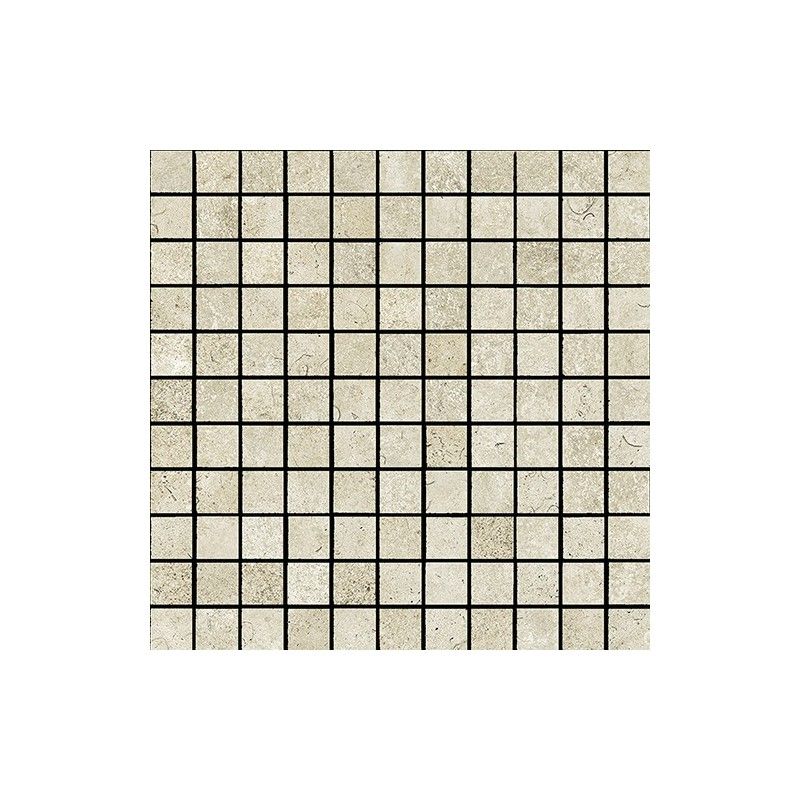 PIERRES DES CHATEAUX 30X30 MOSAIQUE 5X5  FONTAINEBLEAU NATUREL RECTIFIE - LA FABBRICA 158304 LA FABBRICA - 1