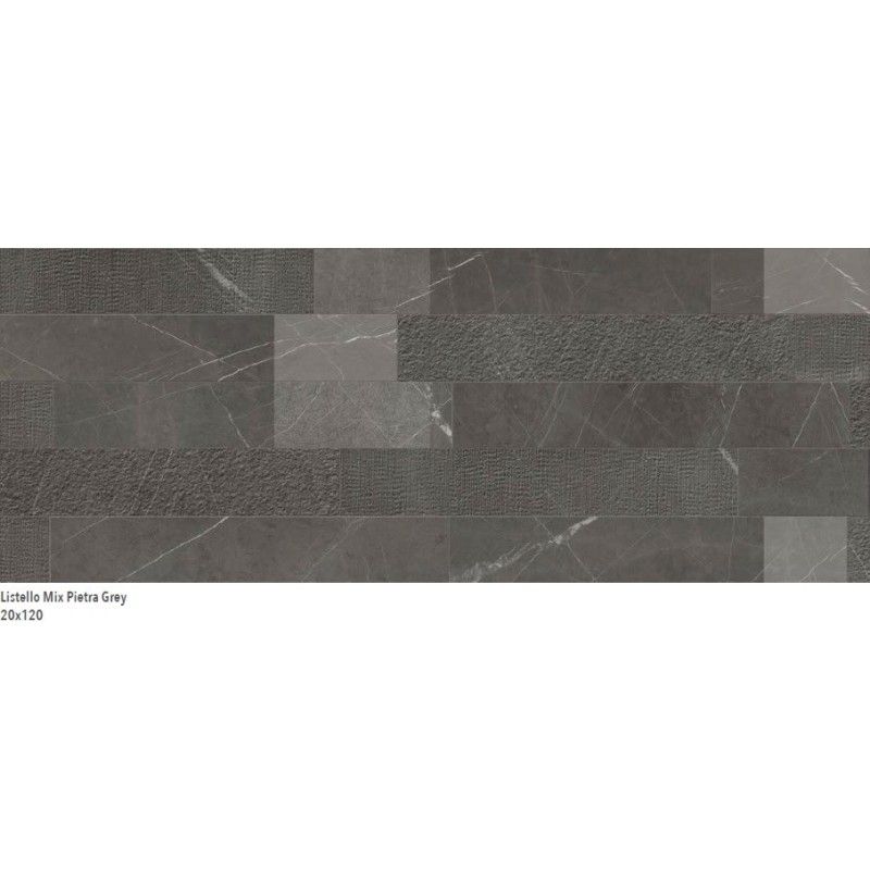 LUX EXPERIENCE PIETRA GREY LIST.MIX SQ. 120X20 - ITALGRANITI MW02EAM ITALGRANITI GROUP - 1
