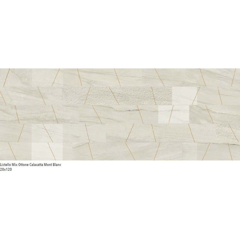 LUX EXPERIENCE CALACATTA MONT BLANC LIST.MIX OTTONE 120X20 - ITALGRANITI MW05EAMO ITALGRANITI GROUP - 1