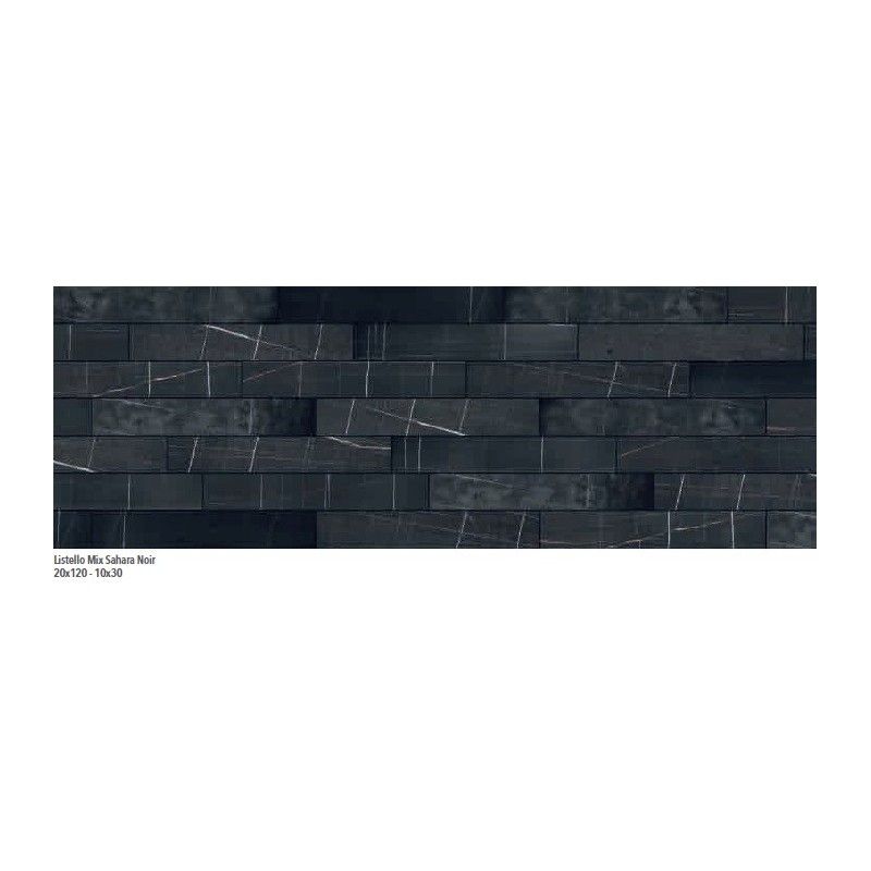MARBLE EXPERIENCE SAHARA NOIR LIST.MIX SQ.120X20 - ITALGRANITI MB04EAM ITALGRANITI GROUP - 1
