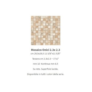 ONICI MOSAICO ONICE GHIACCIO 30x30 - CASALGRANDE PADANA 11704704 CASALGRANDE PADANA - 1