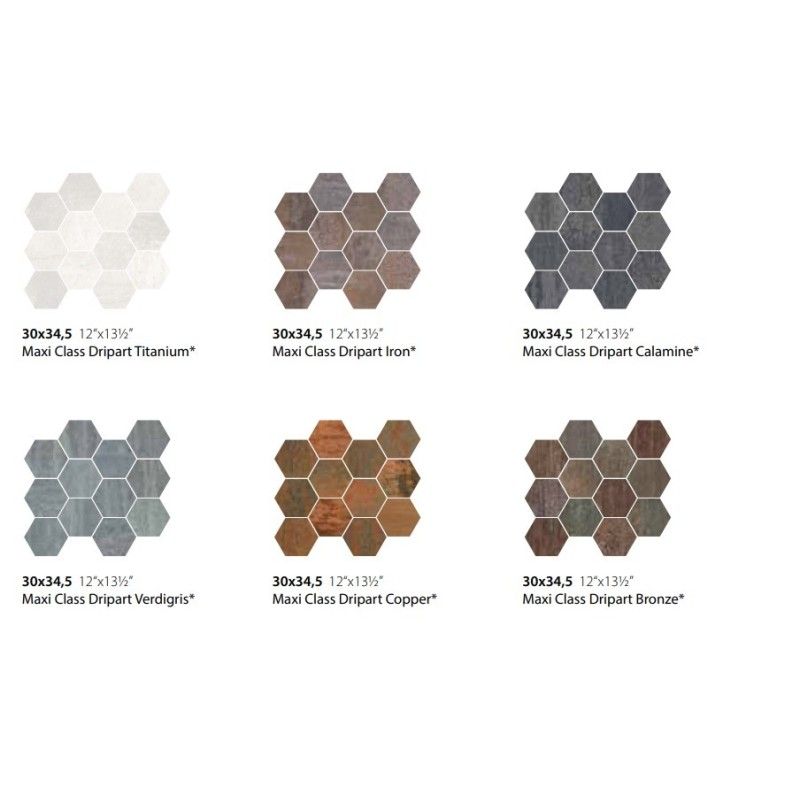 DRIPART MAXI CLASS IRON 30X34,5 - CERAMICA SANT'AGOSTINO CSAMCDIR34 CERAMICA SANT'AGOSTINO - 1