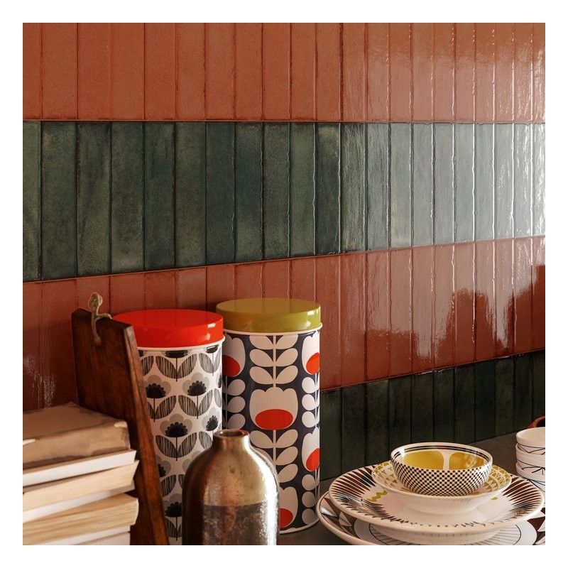 TETRIS FOREST GLOSSY 5X20 - CERAMICA SANT'AGOSTINO CSATETFL05 CERAMICA SANT'AGOSTINO - 1