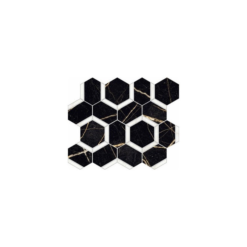 EXTRA ESAGONA MIX MARQUINA ONICE BIANCO 39,2x34,5LEVIGATO   - NOVABELL EXT997L NOVABELL - 1