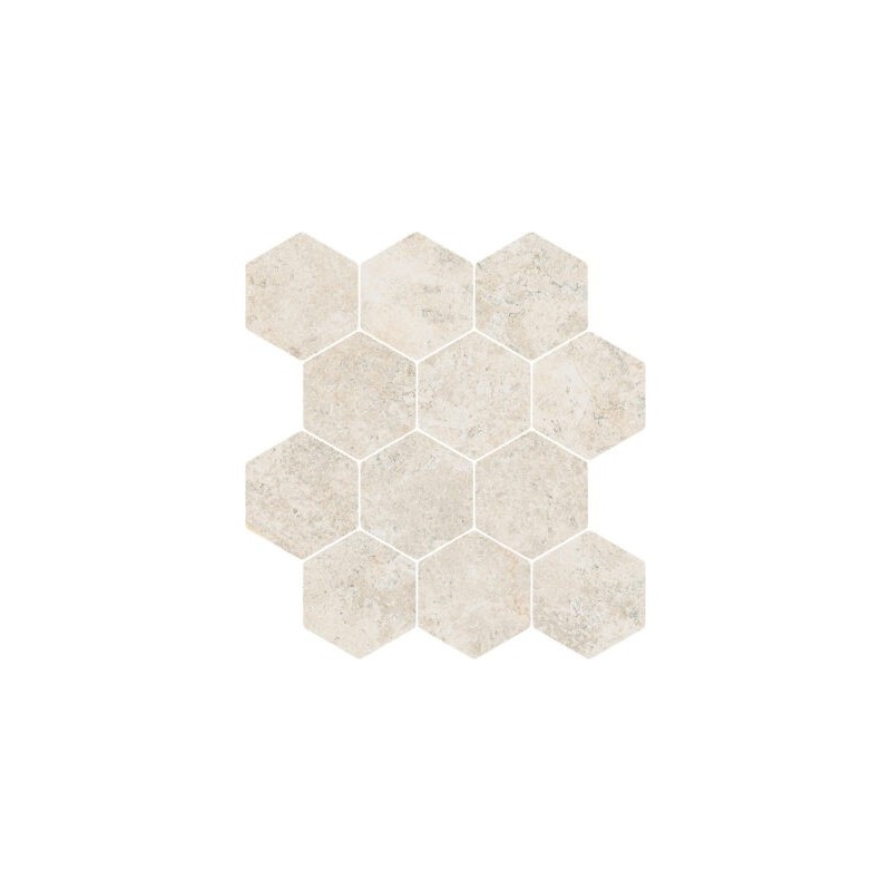 LANDSTONE ESAGONA CIRCLE 30X34  RAW WHITE - NOVABELL LST887N NOVABELL - 1