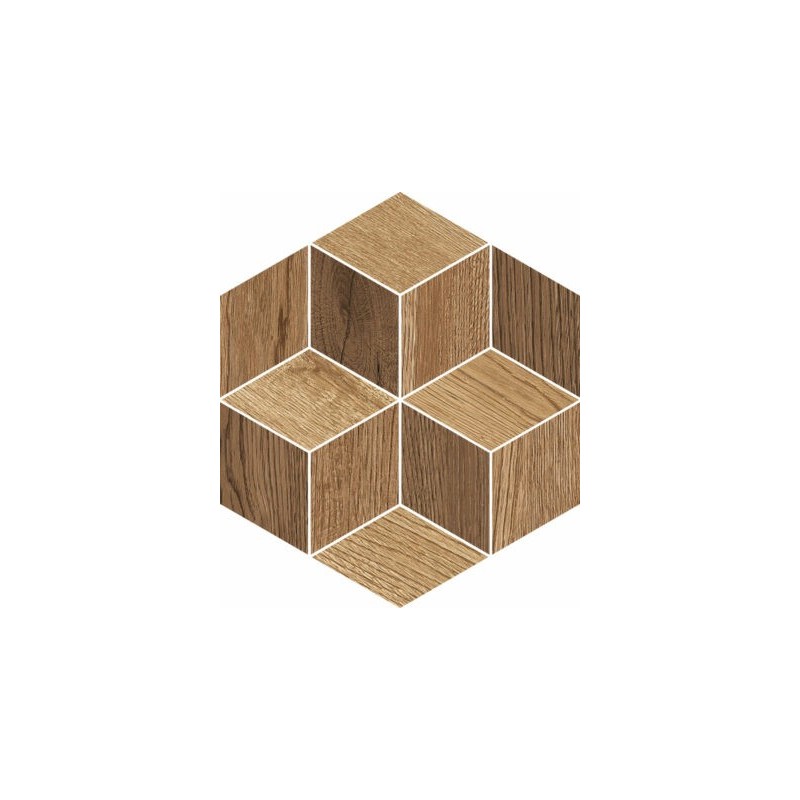 NORDIC WOOD ESAGONA 3D WALNUT BLONDE BROWN - NOVABELL NDW002N NOVABELL - 1