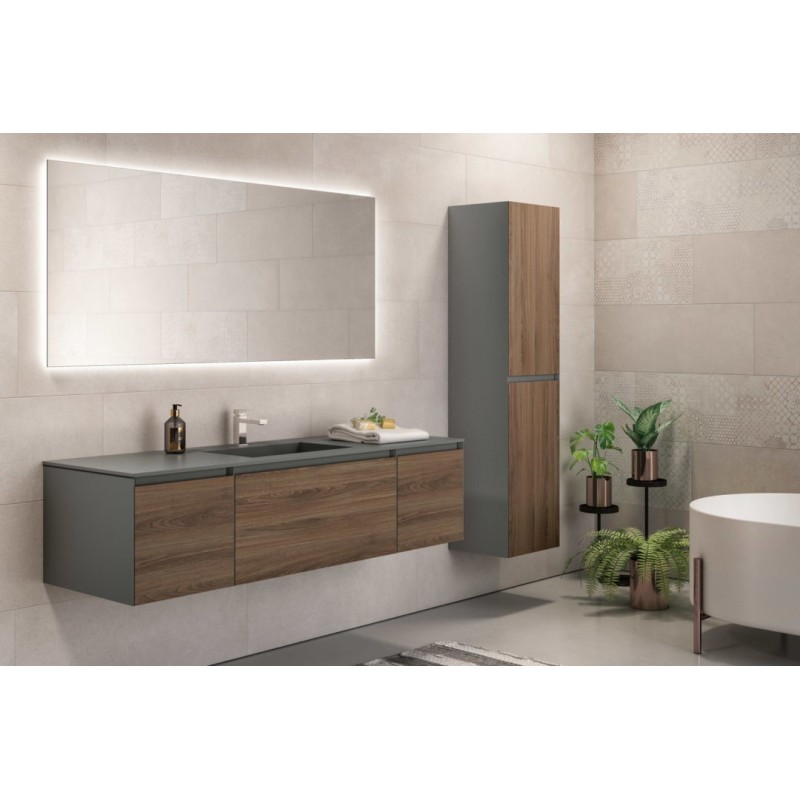 Extreme 09 Bathroom Cabinet 256 Noce Savoia GbGroup GB GROUP - 1