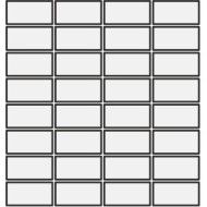 DIN RED GLOSSY 3,6X7,4 MOSAIK 30,2x30,2 - MUTINA KGDG79 01 MUTINA - 1