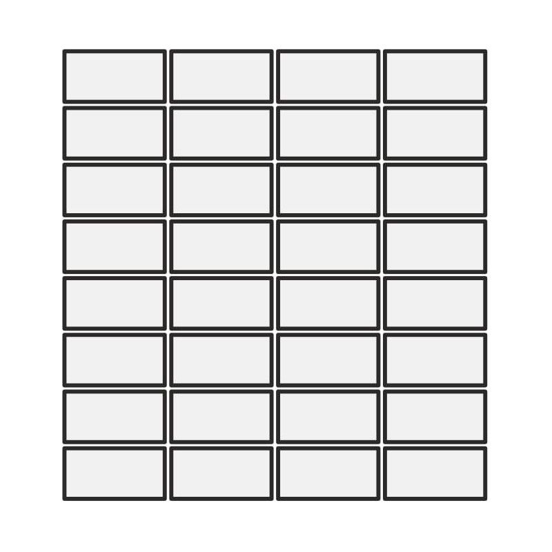 DIN RED MATT 3,6X7,4 MOSAIQUE 30,2x30,2 - MUTINA KGDM69 01 MUTINA - 1