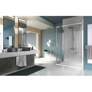 7000 SERIES Corner shower enclosure with VISMARA VETRO Sliding Door VISMARA VETRO - 1