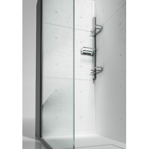 BASKET Colonna attrezzata con 3 mensole VISMARA VETRO