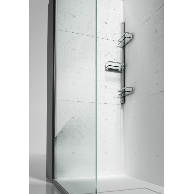 KORB Säule ausgestattet mit 3 VISMARA VETRO Regalen