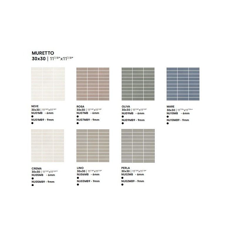 DECORA LINO BRICK 6MM  30X30 - IMPRONTA NU06MB IMPRONTA - 1