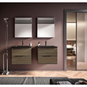 Uniq 05 Bathroom Cabinet 967 Coffee Oak GbGroup