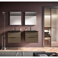 Uniq 05 Meuble de Salle de Bain 967 Chêne Café GbGroup