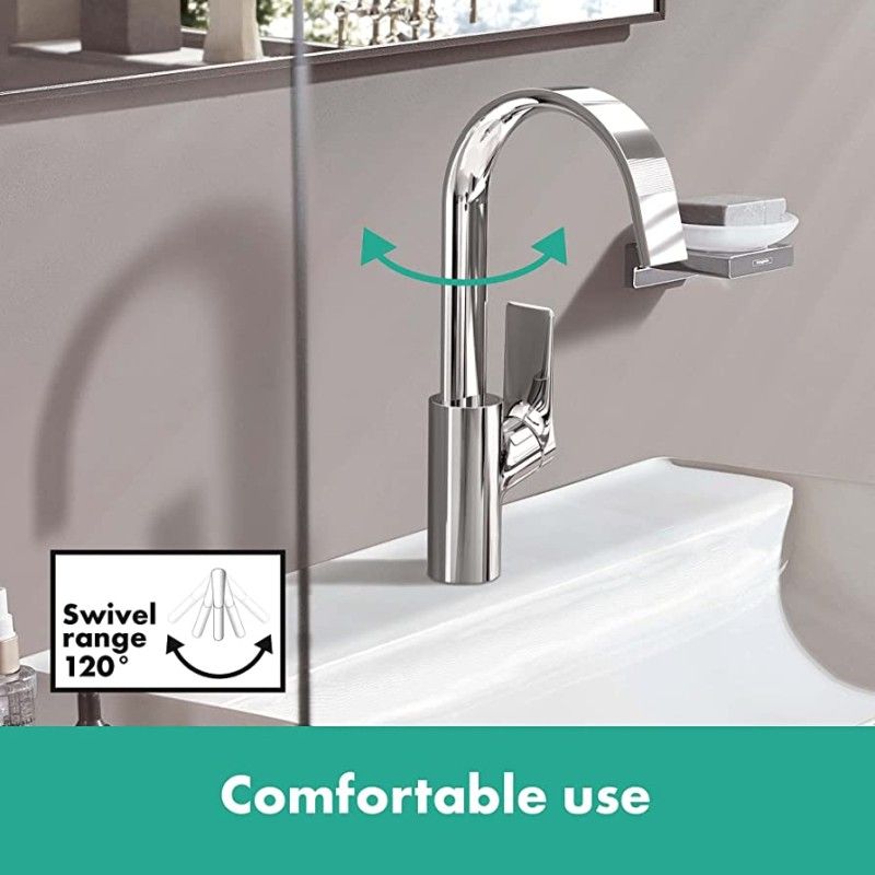 VIVENIS  Miscelatore monocomando lavabo 210 con bocca  orientabile e tirante  Hansgrohe HANSGROHE - 1