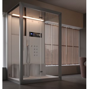 Frame IN2 Cabine de douche multifonction 150x110 h224cm SX-DX Jacuzzi