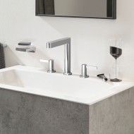 FINORIS Mitigeur lavabo 3 trous 160 avec ouverture par pression Hansgrohe HANSGROHE - 1