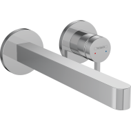 FINORIS Wand-Einhebel-Waschtischmischer mit 22,8 cm langem Hansgrohe Auslauf HANSGROHE - 1