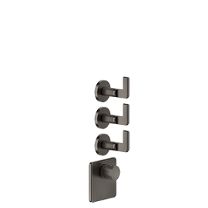 INCISO WELLNESS Partie extérieure Mitigeur thermostatique mural haut débit 3 sorties GESSI indépendantes GESSI SPA  - 2