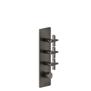 INCISO WELLNESS Außenteil Wandmontierter Thermostatmischer mit hohem Durchfluss 3 unabhängige GESSI-Ausgänge GESSI SPA  - 2