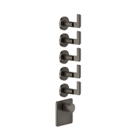 INCISO WELLNESS Außenteil Wandmontierter Thermostatmischer mit hohem Durchfluss 5 unabhängige GESSI-Ausgänge GESSI SPA  - 2