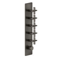 INCISO WELLNESS Partie extérieure Mitigeur thermostatique mural haut débit 5 sorties GESSI indépendantes GESSI SPA  - 2
