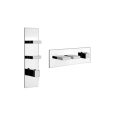 RETTANGOLO WELLNESS Parte esterna Miscelatore termostatico alta portata a parete 2 uscite indipendenti GESSI GESSI SPA  - 2