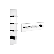 RETTANGOLO WELLNESS Partie extérieure Mitigeur thermostatique mural haut débit 3 sorties GESSI indépendantes GESSI SPA  - 2