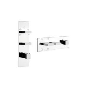 RETTANGOLO WELLNESS Externes Teil Wandmontierter Thermostatmischer mit hohem Durchfluss 5 Ausgänge Einzelauswahl GESSI GESSI SPA