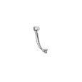 Kent 3 Waste column with overflow and spout for bathtub - Zazzeri taps 2900 0410 A00  - 1