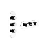 TONDO WELLNESS External part Wall mounted high flow thermostatic mixer 2 independent GESSI outlets GESSI SPA  - 2