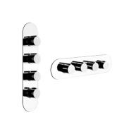 TONDO WELLNESS Parte esterna Miscelatore termostatico alta portata a parete 3 uscite indipendenti GESSI GESSI SPA  - 2