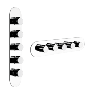 TONDO WELLNESS Partie extérieure Mitigeur thermostatique mural haut débit 4 sorties GESSI indépendantes GESSI SPA  - 2