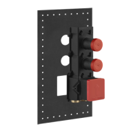 GESSI316 WELLNESS Concealed part High flow thermostatic mixer 2 independent GESSI outlets GESSI SPA  - 1