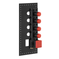 GESSI316 WELLNESS Concealed part High flow thermostatic mixer 4 independent GESSI outlets GESSI SPA  - 1