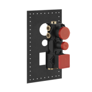 RETTANGOLO WELLNESS Partie encastrable Mitigeur thermostatique haut débit 5 sorties avec sélection GESSI unique GESSI SPA  - 1