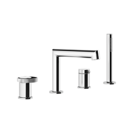 ANELLO Gruppo Bordo Vasca 4 fori con bocca di erogazione, deviatore, flessibile 1,5m e doccetta anticalcare GESSI GESSI SPA  - 2