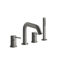 BATH316 4-Loch Wannengruppe mit Auslauf, Umstellung, 1,5m flexiblem Schlauch und Antikalk-Handbrause GESSI GESSI SPA  - 2