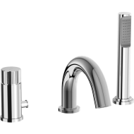 JO Deck mounted bath mixer with diverter Chrome - Paffoni JO 040L CR RUBINETTERIA PAFFONI - 1