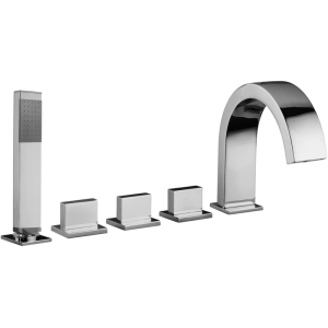 Mitigeur bain sur gorge Level avec inverseur avec bec Chrome - Paffoni LEP 044 CR RUBINETTERIA PAFFONI - 1