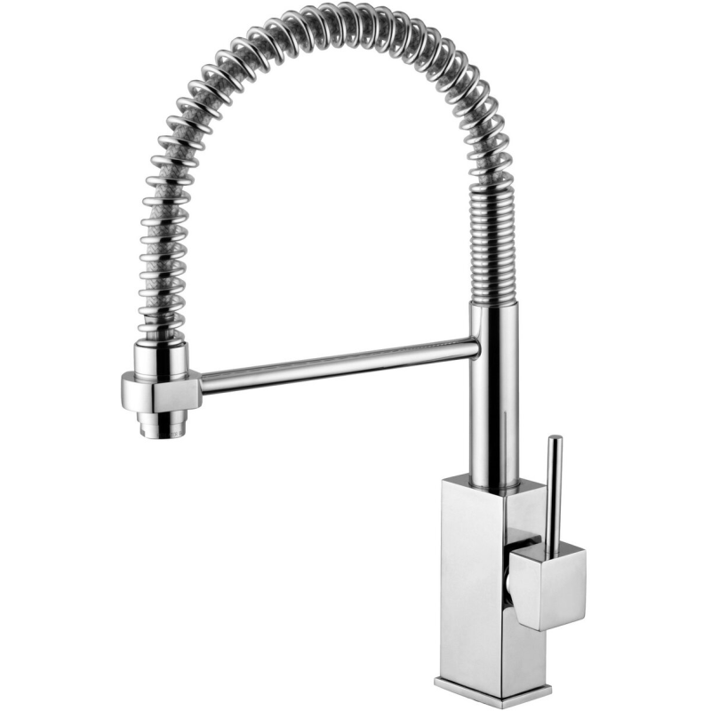 LEVEL single hole sink mixer with adjustable spout Chrome - Paffoni LEA 176 CR RUBINETTERIA PAFFONI - 1