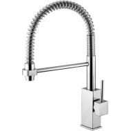 LEVEL single hole sink mixer with adjustable spout Chrome - Paffoni LEA 176 CR RUBINETTERIA PAFFONI - 1