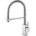 LEVEL single hole sink mixer with adjustable spout Chrome - Paffoni LEA 176 CR RUBINETTERIA PAFFONI - 1