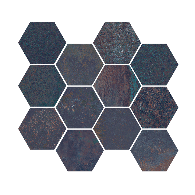 CORTEN SAPPHIRE NAT MOSAIK HEX 30X28 - APARICI APARICI CERAMICA - 1